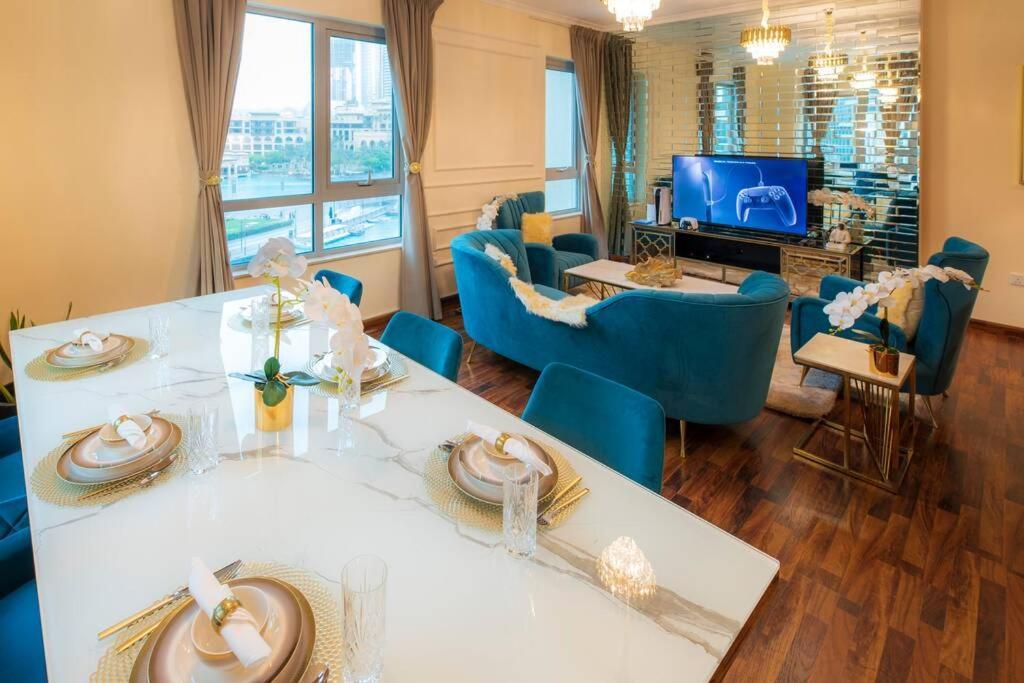 First Class 2Br With Full Burj Khalifa And Fountain View Dubai Exterior photo